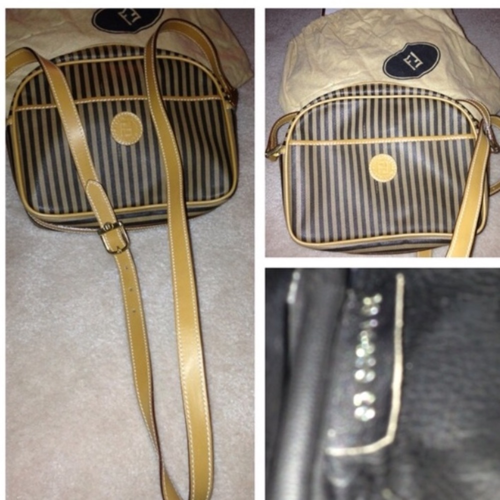 Fendi striped handbag
